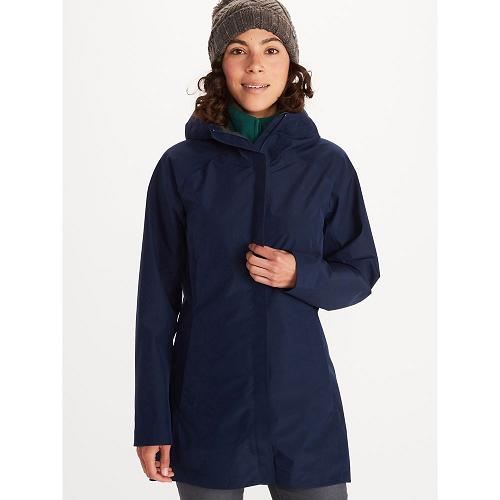 Marmot Essential Rain Jacket For Womens Navy MVH529746